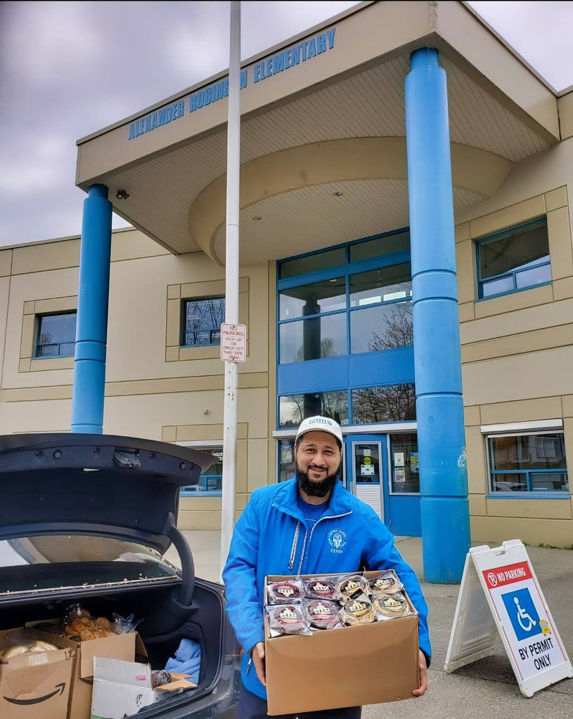 Vancouver, Canada - Participating in Mobile Food Rescue Program by Rescuing & Distributing 150+ lbs. of Fresh Bakery Items and Sweet & Savory Snacks for Local Community's School Serving 150+ Less Privileged Children