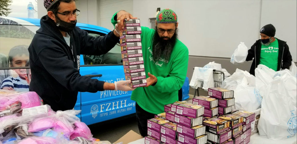 Distributing Food Packages to Refugees to Honor URS Mubarak of Imam Zain al Abideen (as) – CAN