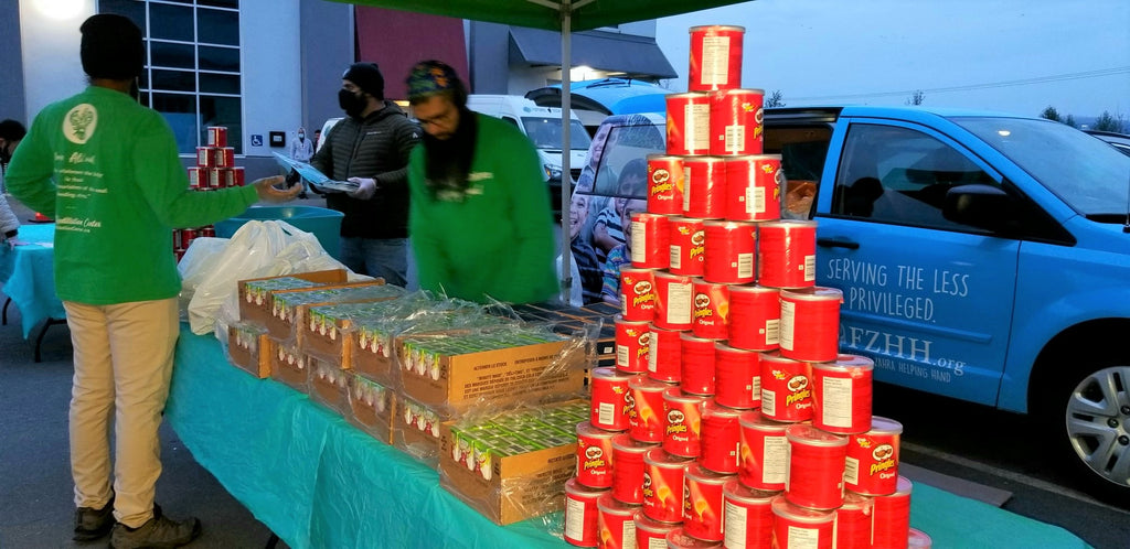 Promoting Grand Mawlid Nabi ﷺ & Distributing Food Hampers to Refugee Families - CAN