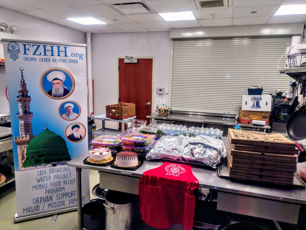 Chicago, Illinois - Participating in Mobile Food Rescue Program by Serving 60+ Hot Dinners with Water & Blessed Cake to Residents at Local Community's Homeless Shelter & Distributing Rescued Foods to Local Community's Homeless Shelter for Women