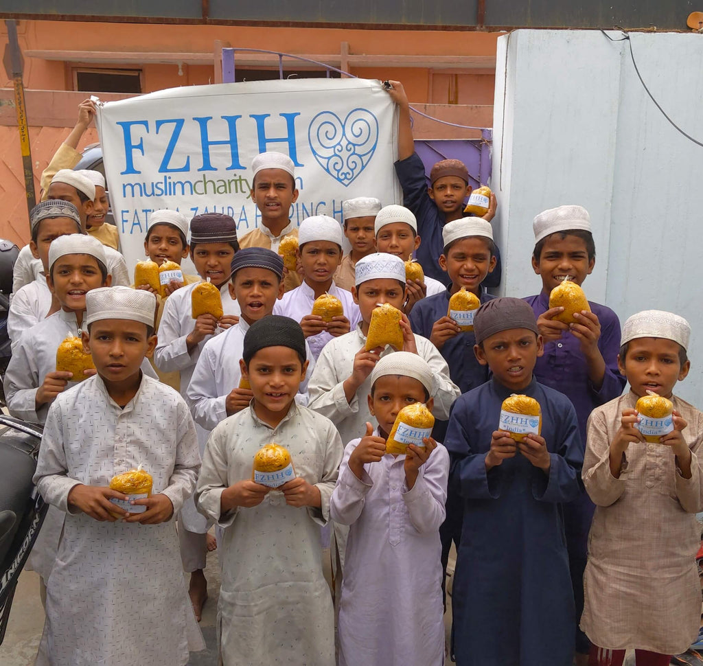 Hyderabad, India - Participating in Mobile Food Rescue Program by Distributing Hot Meals to Multiple Madrasas, Homeless & Less Privileged Families