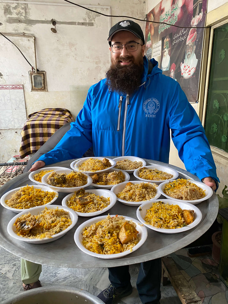 Lahore, Pakistan - Participating in Mobile Food Rescue Program by Preparing & Serving Freshly Cooked Hot Meals & Water to Local Community's Less Privileged Women & Children