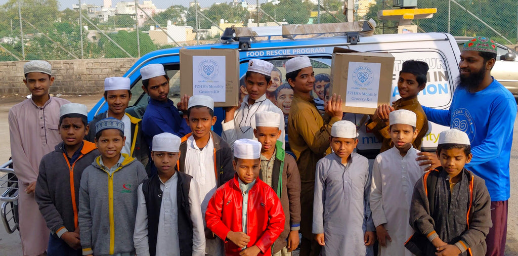 Hyderabad, India - Participating in Month of Ramadan Appeal Program & Mobile Food Rescue Program by Distributing 10+ Monthly Ration Packages to Multiple Madrasas, Homeless & Less Privileged Families