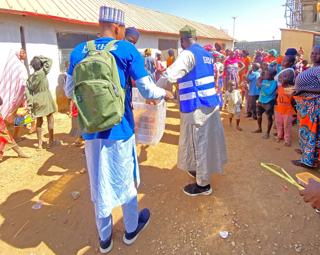 Abuja, Nigeria - Participating in Holy Qurbani Program & Mobile Food Rescue Program by Processing, Packaging & Distributing Holy Qurbani Meat from 4+ Holy Qurbans to 111+ Adults & Distributing Rice Bags, Footwear & Lots of Candies to Children