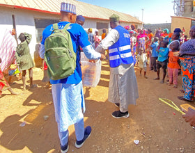 Abuja, Nigeria - Participating in Holy Qurbani Program & Mobile Food Rescue Program by Processing, Packaging & Distributing Holy Qurbani Meat from 4+ Holy Qurbans to 111+ Adults & Distributing Rice Bags, Footwear & Lots of Candies to Children