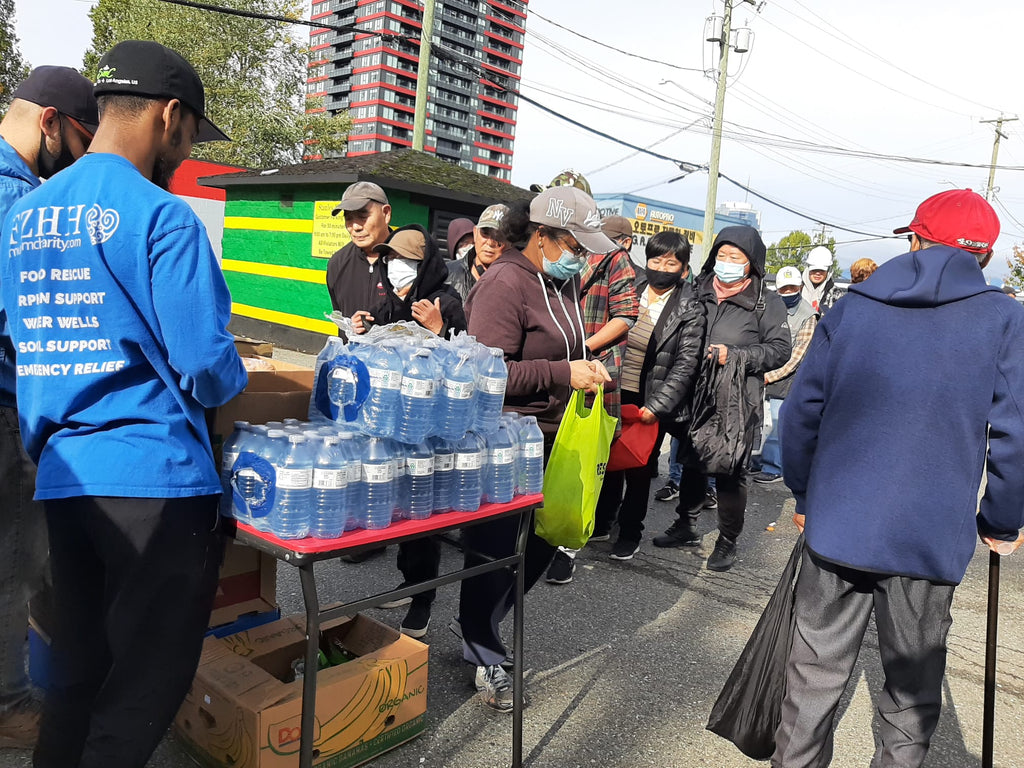 Vancouver, Canada - Participating in Mobile Food Rescue Program by Rescuing & Distributing Fresh Produce, Essential Foods & Drinking Water to Local Community's Less Privileged People at Low-Income Family Residences & Several City Homeless Shelters