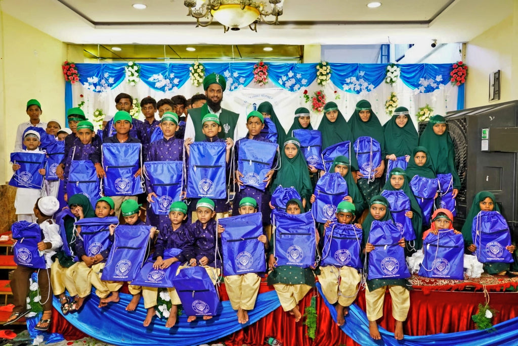 Hyderabad, India - Participating in Orphan Support Program & Mawlid Support Program by Distributing Blessed Gifts at Grand Mawlid an Nabi ﷺ to Local Community's 250+ Beloved Orphans & Less Privileged Children