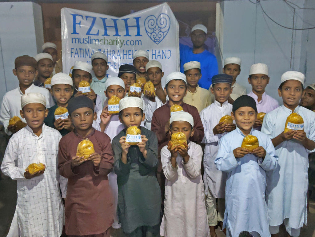 Hyderabad, India - Participating in Mobile Food Rescue Program by Distributing Hot Meals to Multiple Madrasa Students, Homeless & Less Privileged Families