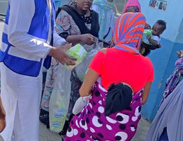 Abuja, Nigeria - Participating in Pediatric Medical Outreach Program & Mobile Food Rescue Program by Distributing Essential Pediatric Consumable Supplies & Administering Anti-Malaria Medications to Less Privileged Children at Local Health Center