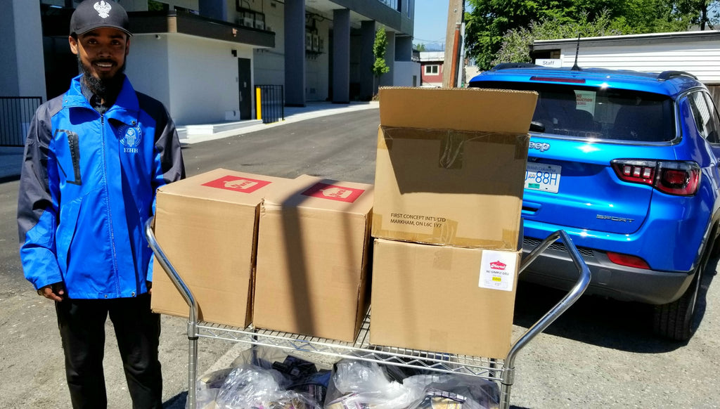 Vancouver,Canada - Honoring Holy Shahadat (Witnessing) of Amer l-Mumineen Sayyidina Umar al-Farouq ع & Holy Wiladat (Birthday) of Mawlana Khas Muhammad Shirwani ق ع by Rescuing 650 lbs of Essential Groceries & Distributing to Community's Homeless Shelters