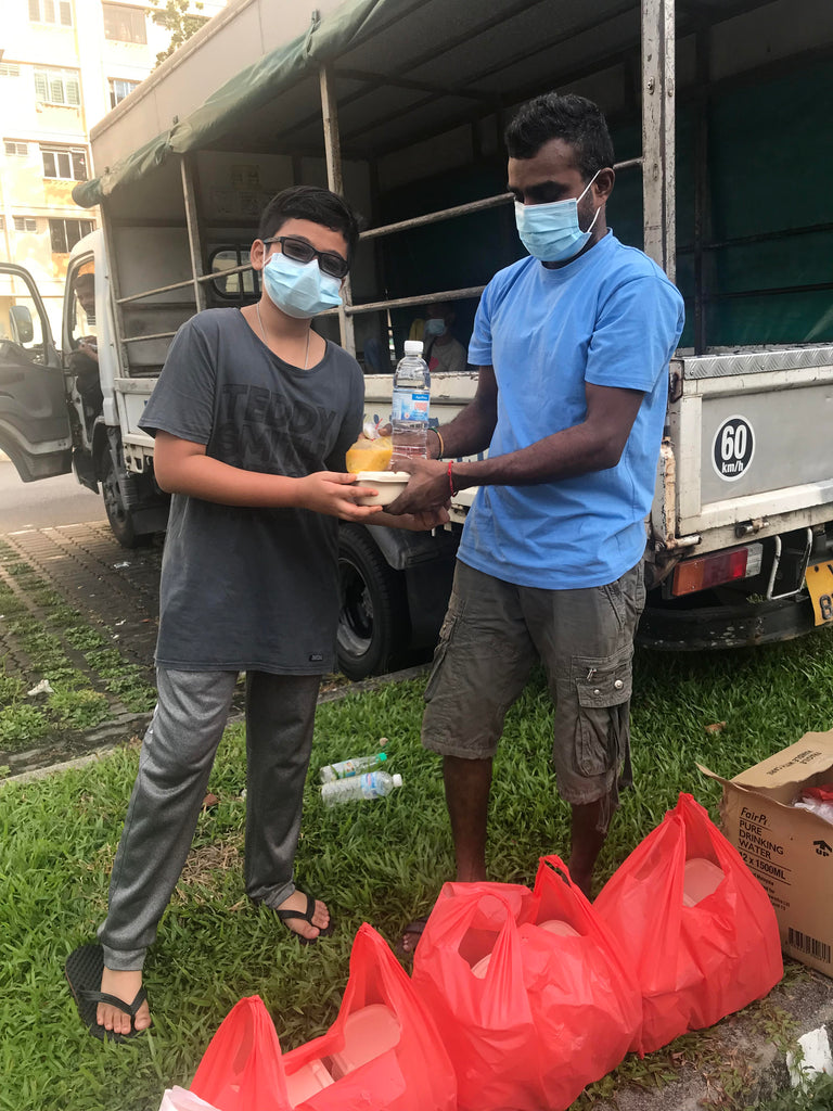 Simei, Singapore - Honoring Shahadat/Witnessing of Sayyidina Uthman al Ghani Jami’ull Quran al Majeed (Compiler of Holy Quran) ع & Holy Day of Jummah/Friday by Cooking & Distributing 36+ Packets of Hot Food & Water to Community's Less Privileged People