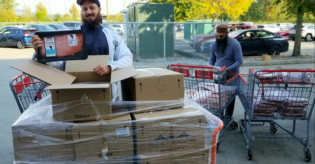 Vancouver, Canada - Honoring the Blessed Month of Rabi’ul Awwal by Rescuing & Distributing Fresh Meat, Fish, Fruits, Vegetables & Bakery Products to Community's Low-Income Residents & Local Food Bank