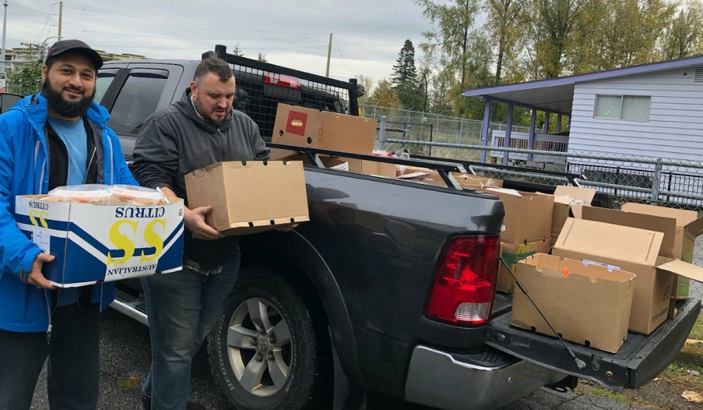 Vancouver, Canada - Participating in Mobile Food Rescue Program by Rescuing 5 Van Loads of Fresh Produce, Bakery Items, Deli Meals & Desserts & Distributing to Less Privileged Families, Homeless Shelters, Addiction Rehab Homes & Mental Health Housing