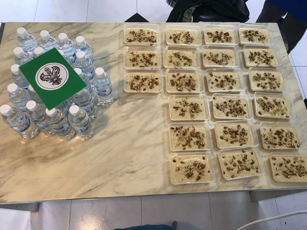 Simei, Singapore - Participating in Mobile Food Rescue Program by Distributing 21+ Packets of Home Cooked Desserts & Water Bottles to Local Community's Migrant Workers