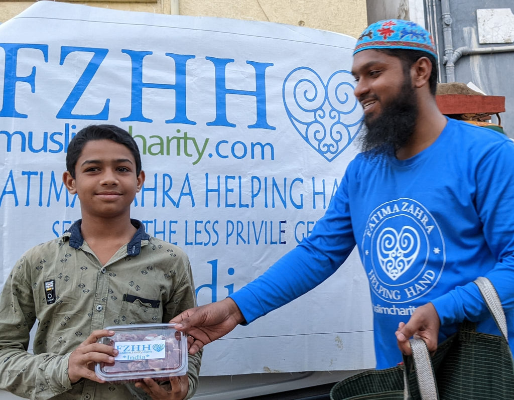 Hyderabad, India - Participating in Holy Qurbani Program by Processing, Packaging & Distributing Holy Qurbani Meat to Local Community's Less Privileged Families