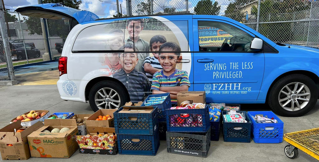 Los Angeles, California - Participating in Mobile Food Rescue Program by Rescuing & Distributing 800+ lbs. of Fresh Meats, Fruits, Vegetables, Bakery Items & Essential Groceries to Local Community's Breadline Serving Less Privileged Families