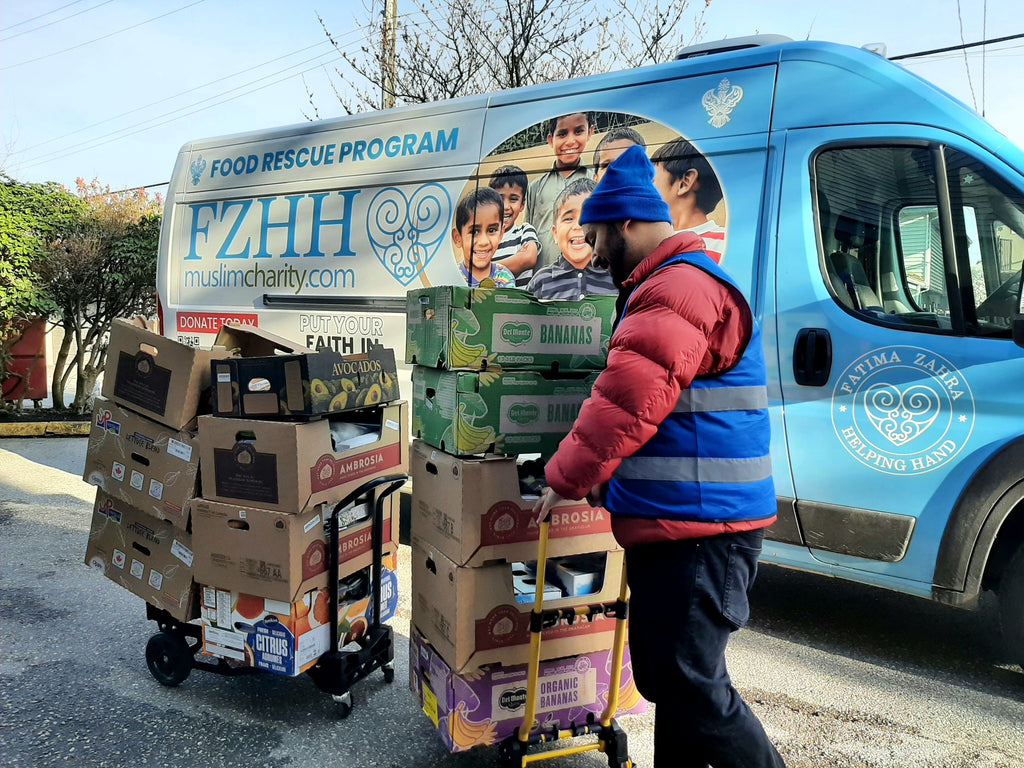 Vancouver, Canada - Participating in Mobile Food Rescue Program by Rescuing & Distributing 3000 lbs. of Fresh Produce & Essential Groceries to Local Community's Homeless Shelters & Less Privileged People