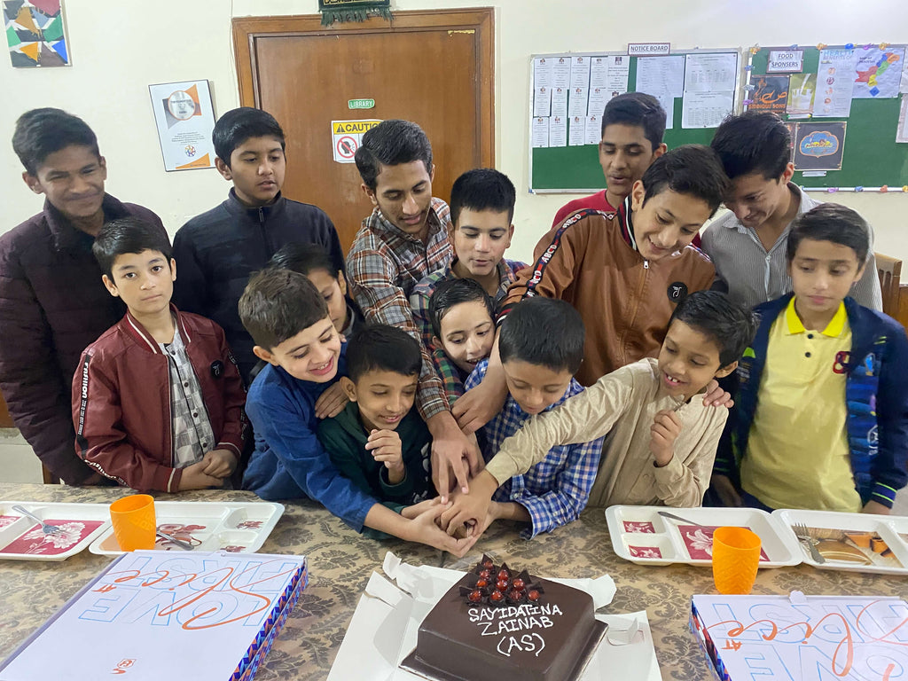 Lahore, Pakistan - Participating in Orphan Support Program by Serving Hot Pizzas, Cold Drinks & Blessed Cake to Beloved Orphans at Local Community's Orphanage