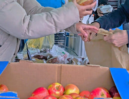 Vancouver, Canada - Participating in Mobile Food Rescue Program & Food Bank Programs by Serving Hot Meals with Cold Drinks & Distributing Essential Groceries to 300+ Less Privileged Families