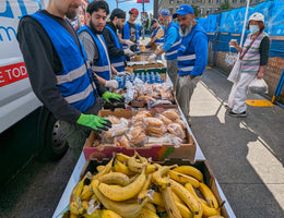 Vancouver, Canada - Participating in Mobile Food Rescue Program by Serving Hot Breakfasts & Lunches with Drinks & Desserts to Local Community's Less Privileged People