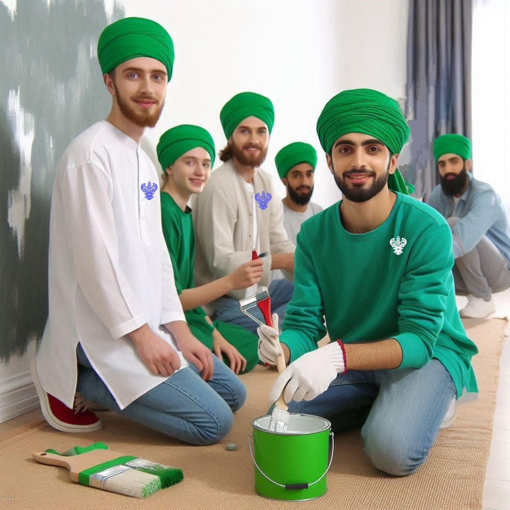 Lahore, Pakistan - Participating in Orphan Support Program by Repairing & Refurbishing Damaged Walls & Applying Fresh New Paint at Local Community's Orphanage Serving Beloved Orphans & Less Privileged Children